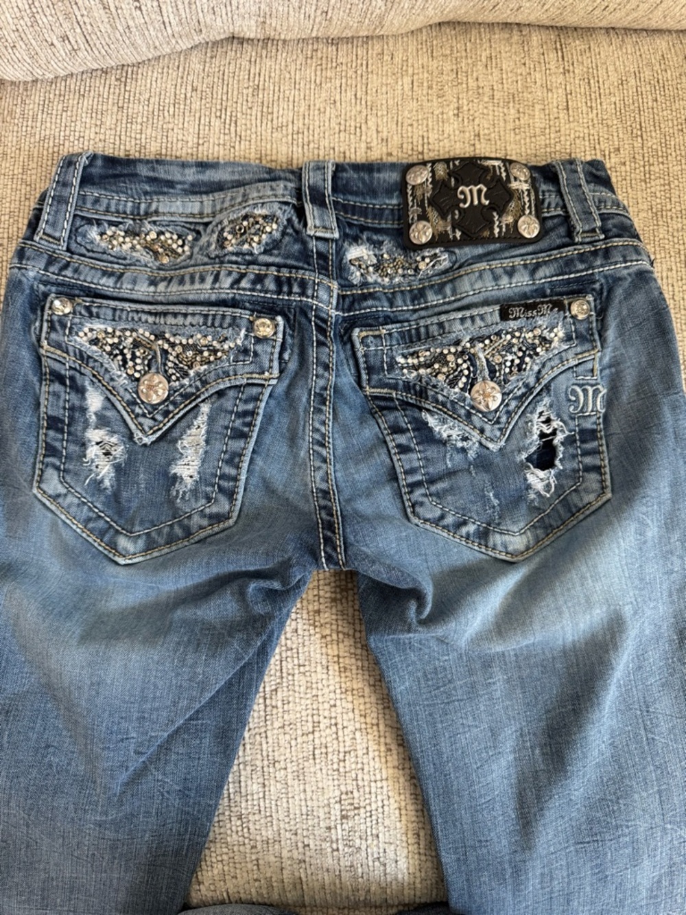 MISS ME Signature Slim Boot Cut Medium Wash size 29W x 30L - Picture 2 of 13